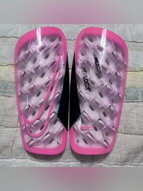 Nike Pink Translucent Mercurial Lite Soccer Shin Guards